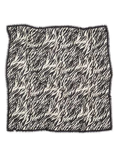 Becksöndergaard Chusta "Zerona" w kolorze kremowo-czarnym - 90 x 90 cm rozmiar: onesize. Brązowe apaszki i chusty Becksöndergaard, bez wzorów, z materiału. Za 148,26 zł.