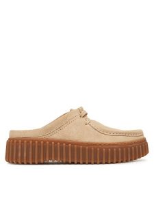 Clarks Klapki Torhill Mule 26181197 Écru. Klapki Clarks, bez wzorów, ze skóry, bez obcasa. Za 289,99 zł.