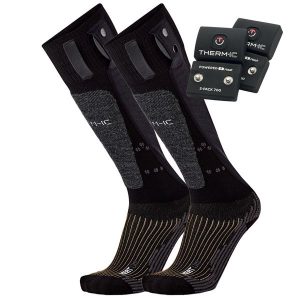 Zestaw skarpety baterii narciarski doroslych Therm-ic Set Heat Uni + S-Pack 1200. Szare skarpetki THERM-IC, bez wzorów. Za 900,00 zł.