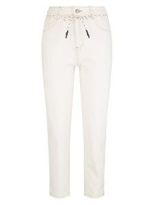 Tom Tailor Dżinsy - Regular fit - w kolorze białym rozmiar: W26/L28. Białe jeansy Tom Tailor, bez wzorów, z bawełny, z podwyższonym stanem. Za 57,06 zł.