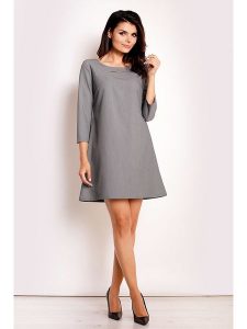 INFINITE YOU Sukienka w kolorze szarym rozmiar: L. Szare sukienki Infinite You, l, bez wzorów, bez kołnierzyka, bez ramiączek, mini. Za 35,18 zł.