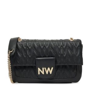 Torebka Nine West. Czarne torebki klasyczne Nine West, bez wzorów, bez dodatków. Za 349,99 zł.