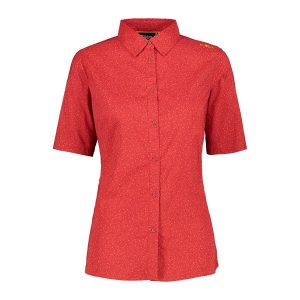 Koszula damska CMP. Czerwone koszule CMP, bez wzorów, bez kołnierzyka, bez ramiączek. Za 259,15 zł.