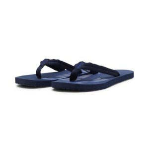 Klapki Puma Epic Flip V2 unisex. Niebieskie klapki Puma, bez wzorów, z materiału, bez obcasa. Za 174,00 zł.