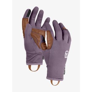 Rękawiczki skiturowe damskie Ortovox Fleece Light Glove. Fioletowe rękawiczki ORTOVOX, bez wzorów. Za 234,99 zł.