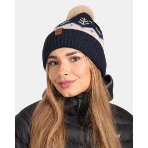 Damska czapka zimowa Kilpi CARMEN-W. Niebieskie czapki Kilpi, bez wzorów, z wełny, sportowe. Za 60,57 zł.