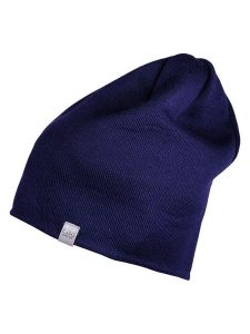 Capo Wełniana czapka beanie w kolorze granatowym rozmiar: onesize. Niebieskie czapki Capo, bez wzorów, z materiału. Za 92,64 zł.