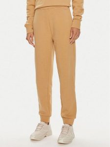 Calvin Klein Spodnie dresowe Nano Logo K20K207214 Beżowy Relaxed Fit. Brązowe spodnie dresowe Calvin Klein, xl, bez wzorów, z bawełny. Za 249,99 zł.