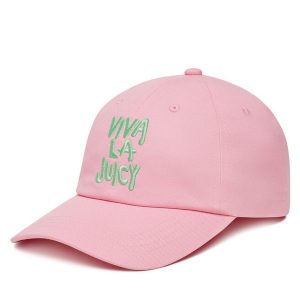 Czapka z daszkiem Juicy Couture. Czerwone czapki Juicy Couture, bez wzorów. Za 89,99 zł.