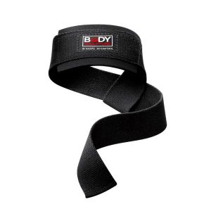 Paski do podnoszenia ciężarów Body Sculpture BB 30. Czarne paski BODY SCULPTURE, bez wzorów, sportowe. Za 29,00 zł.
