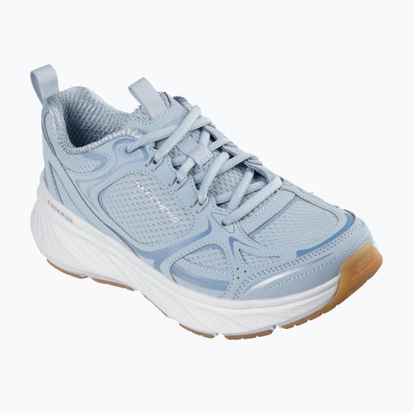 Buty damskie SKECHERS Edgeride Power Flow. Niebieskie buty sportowe Skechers, bez wzorów, bez zapięcia. Za 269,99 zł.