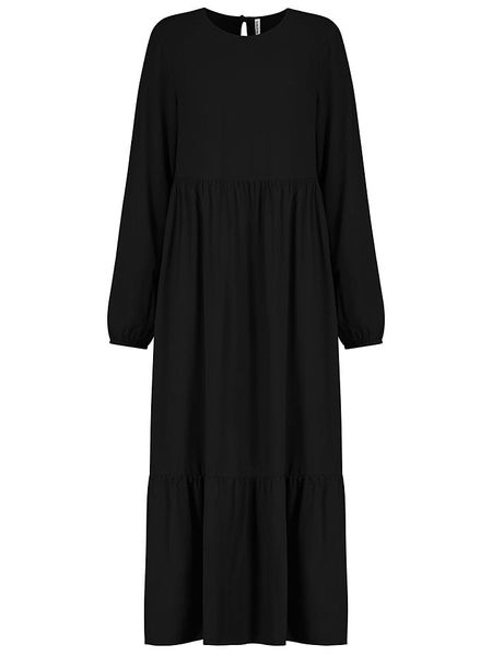 Sublevel Sukienka w kolorze czarnym rozmiar: XS. Czarne sukienki Sublevel, na imprezę, s, bez wzorów, z wiskozy, klasyczne, bez kołnierzyka, bez ramiączek, maxi. Za 104,64 zł.
