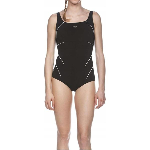 Strój kąpielowy jednoczęściowy damski na basen Arena Jewel. Czarne stroje jednoczęściowe Arena, bez wzorów. Za 131,98 zł.