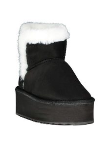 Geographical Norway Botki zimowe "Oslo" w kolorze czarnym rozmiar: 38. Czarne botki Geographical Norway, na zimę, bez wzorów, z materiału, bez obcasa, na platformie, bez zapięcia. Za 86,99 zł.