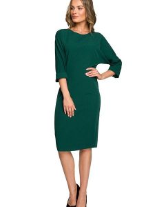 Stylove Sukienka w kolorze zielonym rozmiar: XXL. Zielone sukienki Stylove, xxl, bez wzorów, bez kołnierzyka, bez ramiączek, midi. Za 180,06 zł.