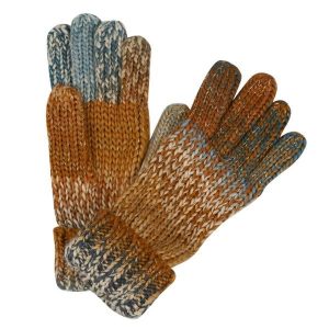 Damskie Rękawiczki Dzianinowe Frosty Gloves VI. Szare rękawiczki Regatta, bez wzorów, z dzianiny. Za 37,99 zł.