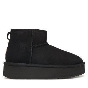 Śniegowce EMU Australia. Czarne buty zimowe EMU Australia, bez obcasa, bez zapięcia. Za 689,99 zł.