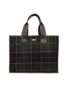 Barbour Torebka Turnberry Tartan LBA0424OL91 Zielony. Zielone torebki klasyczne Barbour, bez wzorów, z materiału, bez dodatków. Za 489,99 zł.