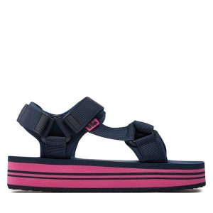 Sandały Lee Cooper. Niebieskie sandały Lee Cooper, bez wzorów, bez obcasa, na płaskiej podeszwie, bez zapięcia. Za 69,99 zł.