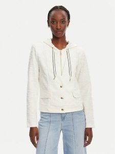 Liu Jo Sport Marynarka TA5120 J4894 Biały Regular Fit. Białe marynarki i żakiety Liu Jo Sport, xl, bez wzorów, z bawełny, sportowe. Za 449,99 zł.