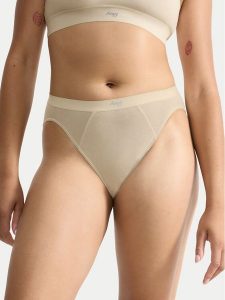 Sloggi Figi klasyczne Ever Ease 10219658 Beżowy. Brązowe figi Sloggi, bez wzorów, z bawełny. Za 49,99 zł.