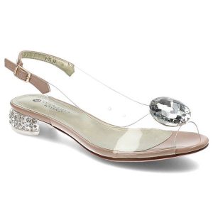 Różowe Sandały Sca'Viola Damskie Eleganckie Obuwie. Czerwone sandały Sca'viola, bez wzorów, bez obcasa, na obcasie, bez zapięcia. Za 429,00 zł.