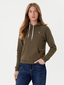 Polo Ralph Lauren Bluza 211943007014 Zielony Relaxed Fit. Zielone bluzy Polo Ralph Lauren, xs, bez wzorów, z bawełny, bez kaptura. Za 369,99 zł.