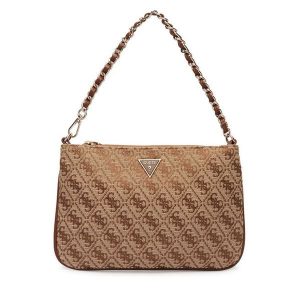 Torebka Guess. Brązowe torebki klasyczne Guess, z aplikacjami, bez dodatków. Za 269,99 zł.