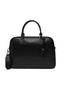 Nine West Torba na laptopa CEO-NEBRASKA-LDA78172 Czarny. Czarne torebki klasyczne Nine West, bez wzorów, z materiału, bez dodatków. Za 289,99 zł.