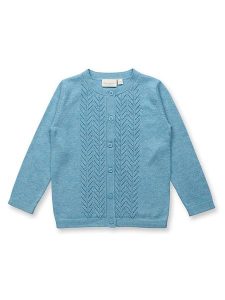 Sense Organics Kardigan "Elsa" w kolorze błękitnym rozmiar: 128. Niebieskie kardigany Sense Organics, z bawełny. Za 100,99 zł.