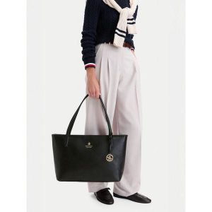 Torebka Beverly Hills Polo Club. Czarne shopper bag Beverly Hills Polo Club, bez wzorów, bez dodatków. Za 219,99 zł.
