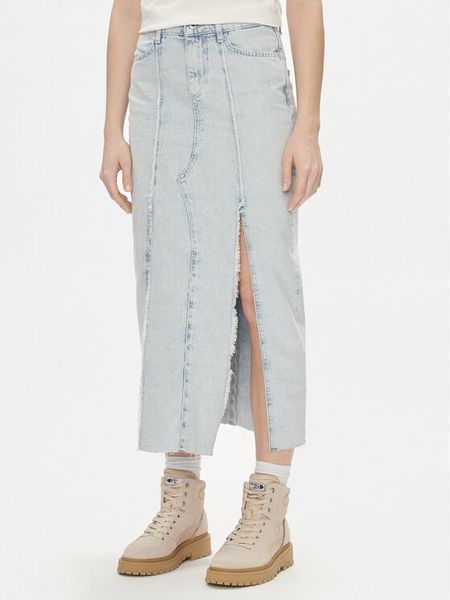 Liu Jo Spódnica jeansowa UA4266 DS049 Niebieski Regular Fit. Niebieskie spódnice Liu Jo, bez wzorów, z bawełny. Za 469,99 zł.