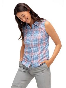 Maier Sports Koszula funkcyjna "Paloma" w kolorze jasnoróżowo-błękitnym rozmiar: 36. Niebieskie koszule Maier Sports, bez wzorów, z materiału, bez kołnierzyka, bez ramiączek. Za 73,76 zł.