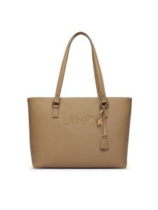 Liu Jo Torebka AA6321 ES029 Beżowy. Brązowe shopper bag Liu Jo, bez wzorów, ze skóry, bez dodatków. Za 599,99 zł.