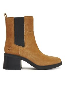 Timberland Botki Bellevaux TB0A424XES41 Brązowy. Brązowe botki Timberland, bez wzorów, ze skóry, bez obcasa, na słupku, bez zapięcia. Za 549,99 zł.
