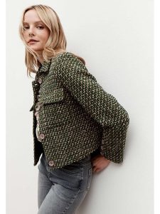 More & More Kurtka koszulowa w kolorze oliwkowym rozmiar: 36. Zielone kurtki More & More, bez wzorów, bez kaptura. Za 315,50 zł.