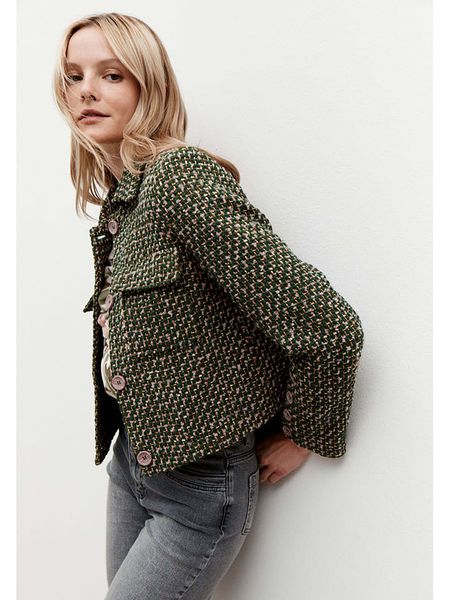 More & More Kurtka koszulowa w kolorze oliwkowym rozmiar: 44. Zielone kurtki More & More, bez wzorów, bez kaptura. Za 323,50 zł.