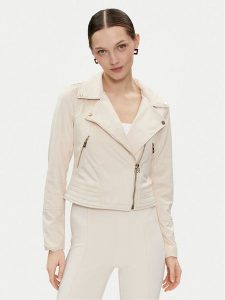 Rinascimento Kurtka przejściowa CFC0116621003 Beżowy Regular Fit. Brązowe kurtki Rinascimento, l, bez wzorów, z syntetyku, bez kaptura. Za 259,99 zł.