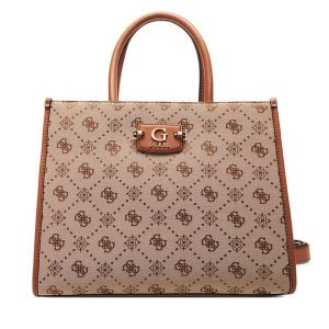 Torebka Guess. Brązowe torebki klasyczne Guess, z aplikacjami, bez dodatków. Za 579,99 zł.