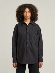 G-Star Kurtka koszulowa w kolorze czarnym rozmiar: M. Czarne kurtki G-Star, m, bez wzorów, z bawełny, bez kaptura. Za 265,40 zł.