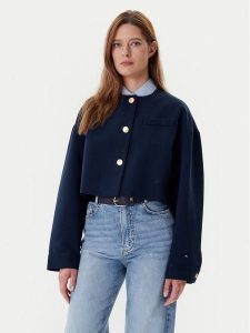 Tommy Hilfiger Marynarka WW0WW46519 Granatowy Relaxed Fit. Niebieskie marynarki i żakiety TOMMY HILFIGER, bez wzorów, z wiskozy. Za 599,99 zł.