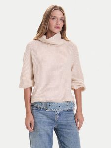 ONLY Golf Whitney 15353187 Beżowy Oversize. Brązowe swetry oversize ONLY, l, bez wzorów, z syntetyku, bez ramiączek. Za 129,99 zł.