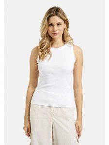 Milano Italy Top w kolorze białym rozmiar: XXL. Białe topy Milano Italy, xxl, bez wzorów, bez kołnierzyka, bez ramiączek. Za 43,99 zł.