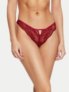 Hunkemöller Figi brazylijskie Isabelle 206371 Bordowy. Czerwone figi Hunkemöller, bez wzorów, z syntetyku. Za 49,99 zł.