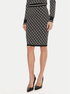 Guess Sweter Lise W4BR21 Z37K0 Czarny Slim Fit. Czarne swetry klasyczne Guess, xs, z wiskozy, bez kołnierzyka. Za 219,99 zł.