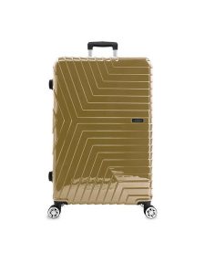Semi Line Walizka duża T5763-3 Złoty. Żółte walizki Semi-line, bez wzorów, z tworzywa sztucznego, duże. Za 259,99 zł.