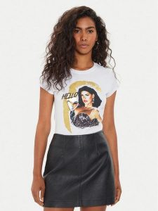 Guess T-Shirt W4YI67 K49A1 Biały Regular Fit. Białe t-shirty Guess, xxl, z aplikacjami, z syntetyku, bez kołnierzyka, bez ramiączek. Za 99,99 zł.