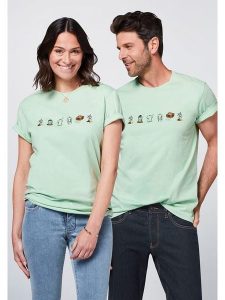 Detto Fatto Koszulka w kolorze miętowym rozmiar: XL. Zielone bluzki Detto Fatto, xl, bez wzorów, z bawełny, bez kołnierzyka, bez ramiączek. Za 73,99 zł.