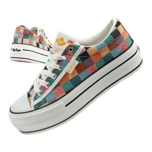 Kolorowe Trampki Lee Cooper LCW-25-31-3441L wielokolorowe. Trampki bez wzorów, z gumy, bez zapięcia. Za 222,50 zł.