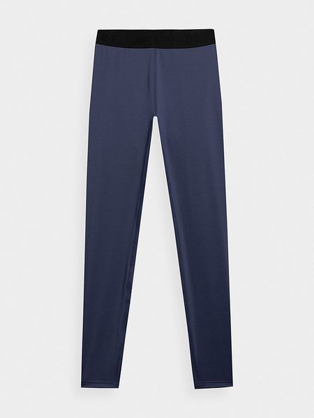 4F Legginsy sportowe w kolorze granatowym rozmiar: XL. Niebieskie legginsy 4f, xl, bez wzorów, z materiału, outdoorowe. Za 69,75 zł.